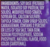 soy cheese ingredients