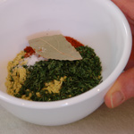 spices in white bowl