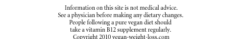footer for vegan weight loss page